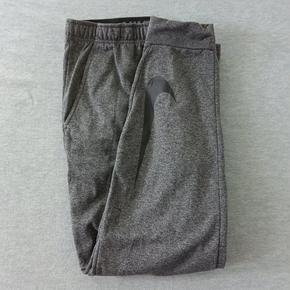 Nike Dri-FIT Mens Joggers XXL Tall Heathered Gray Fleece Tapered Sweatpants